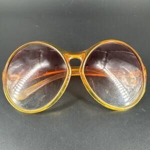 FOSTER GRANT Vintage 1970’s Oversized Round Plastic Aviator Sunglasses